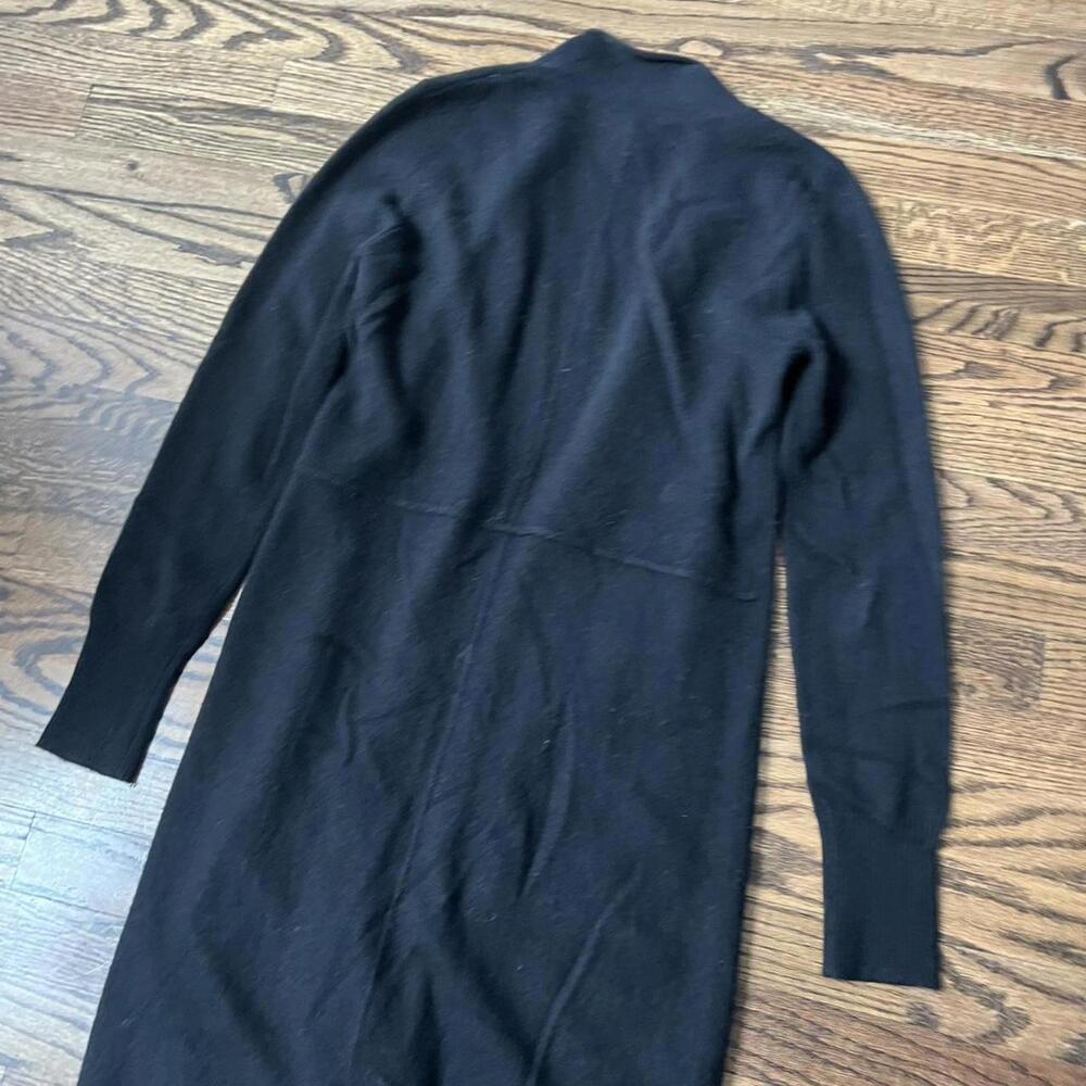 Black long soft classic basic cashmere Magaschoni… - image 6